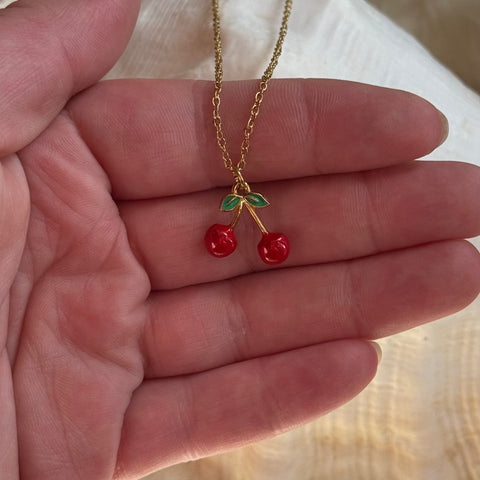 Ravenstone The Gold Cherry Necklace