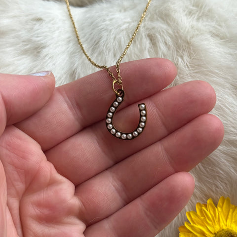 Ravenstone The Gold Horseshoe Necklace