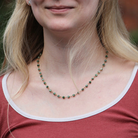 Ravenstone The Moss Agate Necklace