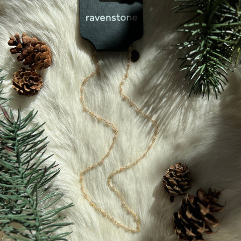 Ravenstone The Orange Moonstone Bead Necklace