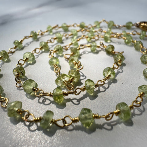 Ravenstone The Peridot Bead Necklace