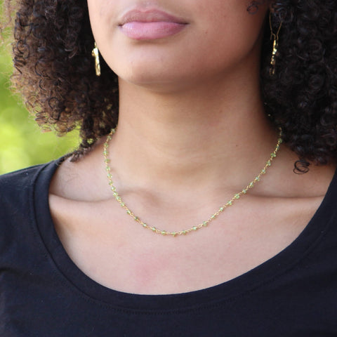 Ravenstone The Peridot Bead Necklace