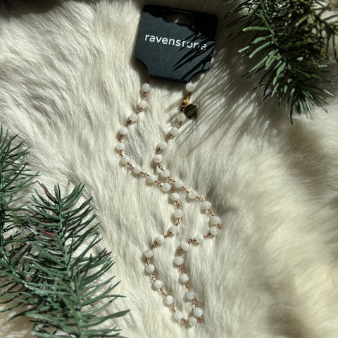 Ravenstone The Rose Gold Moonstone Necklace