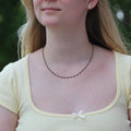 Ravenstone The Tiger's Eye Bead Necklace | Silver Oxide