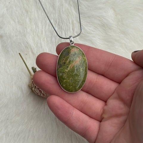 Ravenstone Unakite Necklace "Dora"