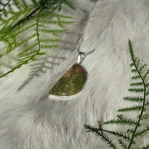 Ravenstone Unakite Necklace "Sarah"