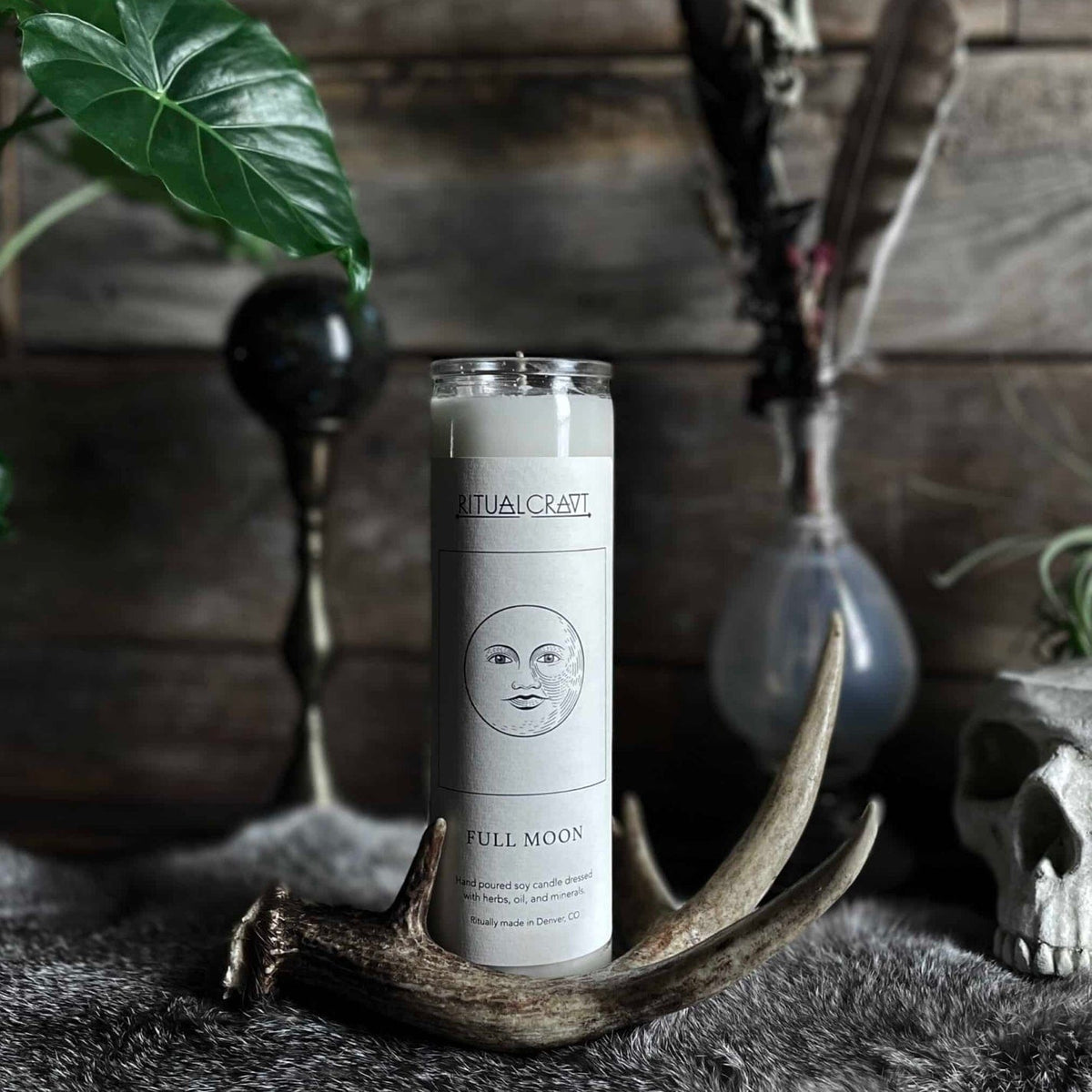 Ritualcravt Full Moon | Dressed Candle