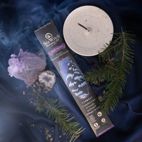 Sea Witch Botanicals New Moon Incense: Lavender, Patchouli, Fir Trees