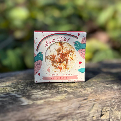 Sow the Magic Love Bird Wild Rose Shower Steamer Set