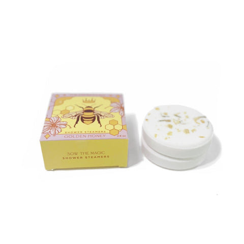 Sow the Magic The Empress Bee Shower Steamer Set in Golden Honey