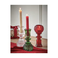 Tag Hobnail Glass Taper/Tealight Holder | Green