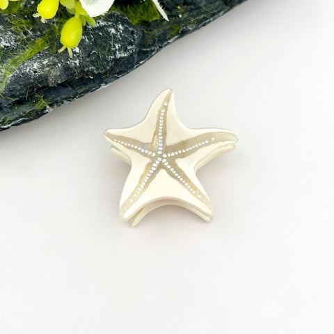 TheDivaSoap Starfish Hair Clip | Beige