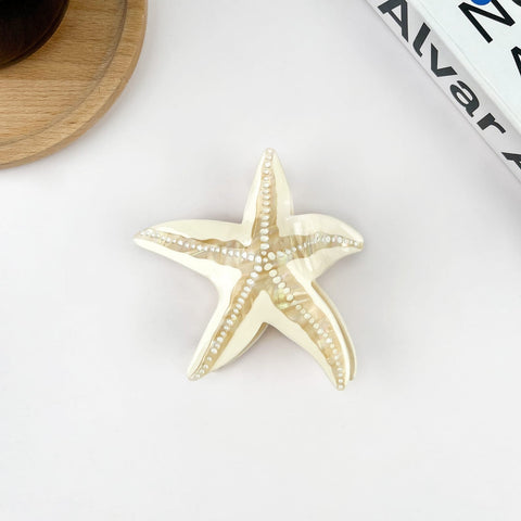 TheDivaSoap Starfish Hair Clip | Beige