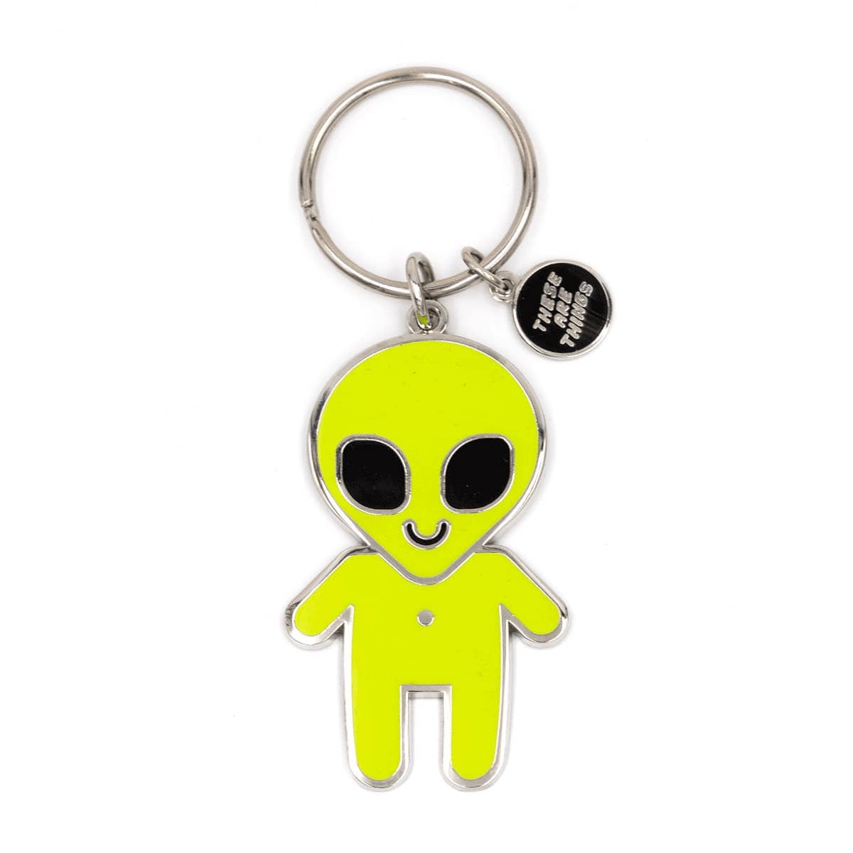 These are Things Alien Baby Enamel Keychain
