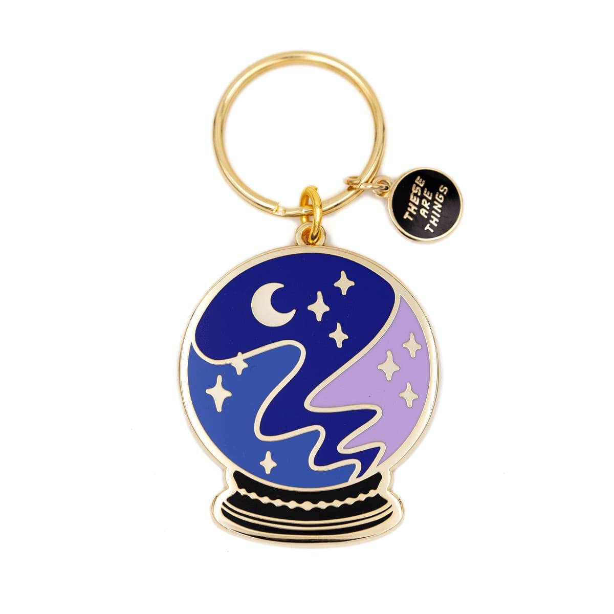 These are Things Crystal Ball Enamel Keychain