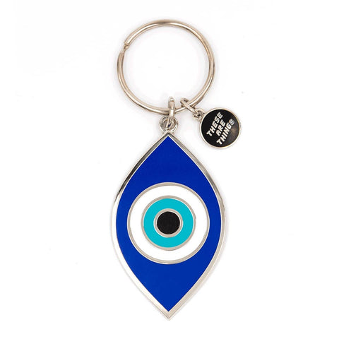 These are Things Evil Eye Enamel Keychain