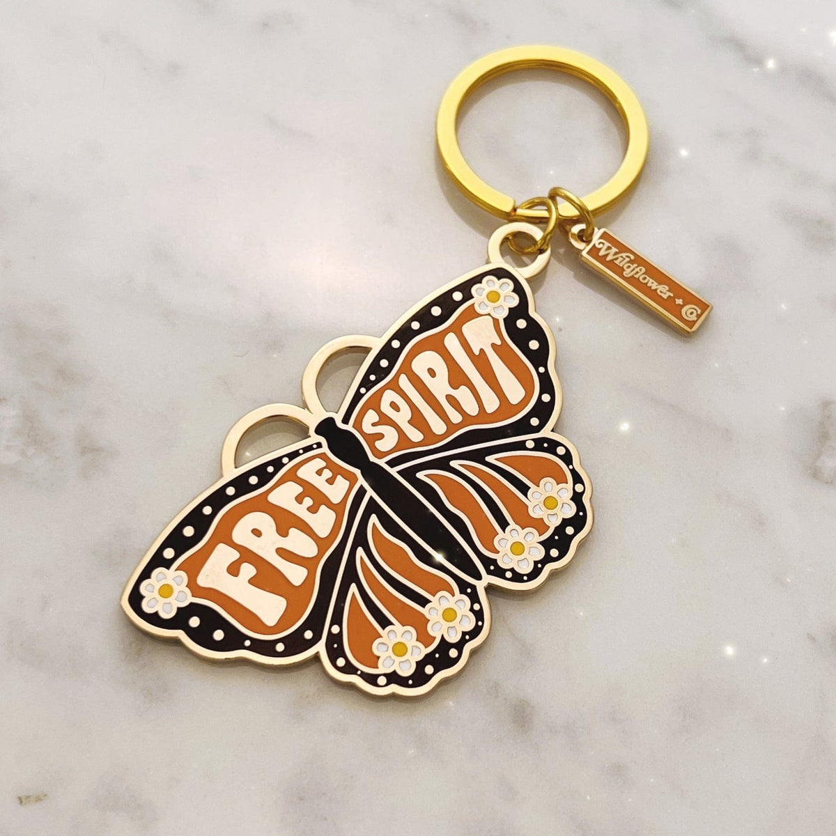 Wildflower + Co. Free Spirit Butterfly Keychain