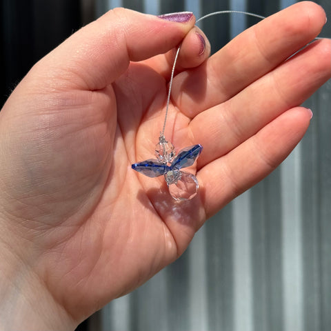 Woodstock Chimes Crystal Guardian Angel | Sapphire