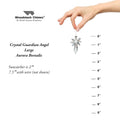 Woodstock Chimes Large Crystal Guardian Angel | Aurora Borealis
