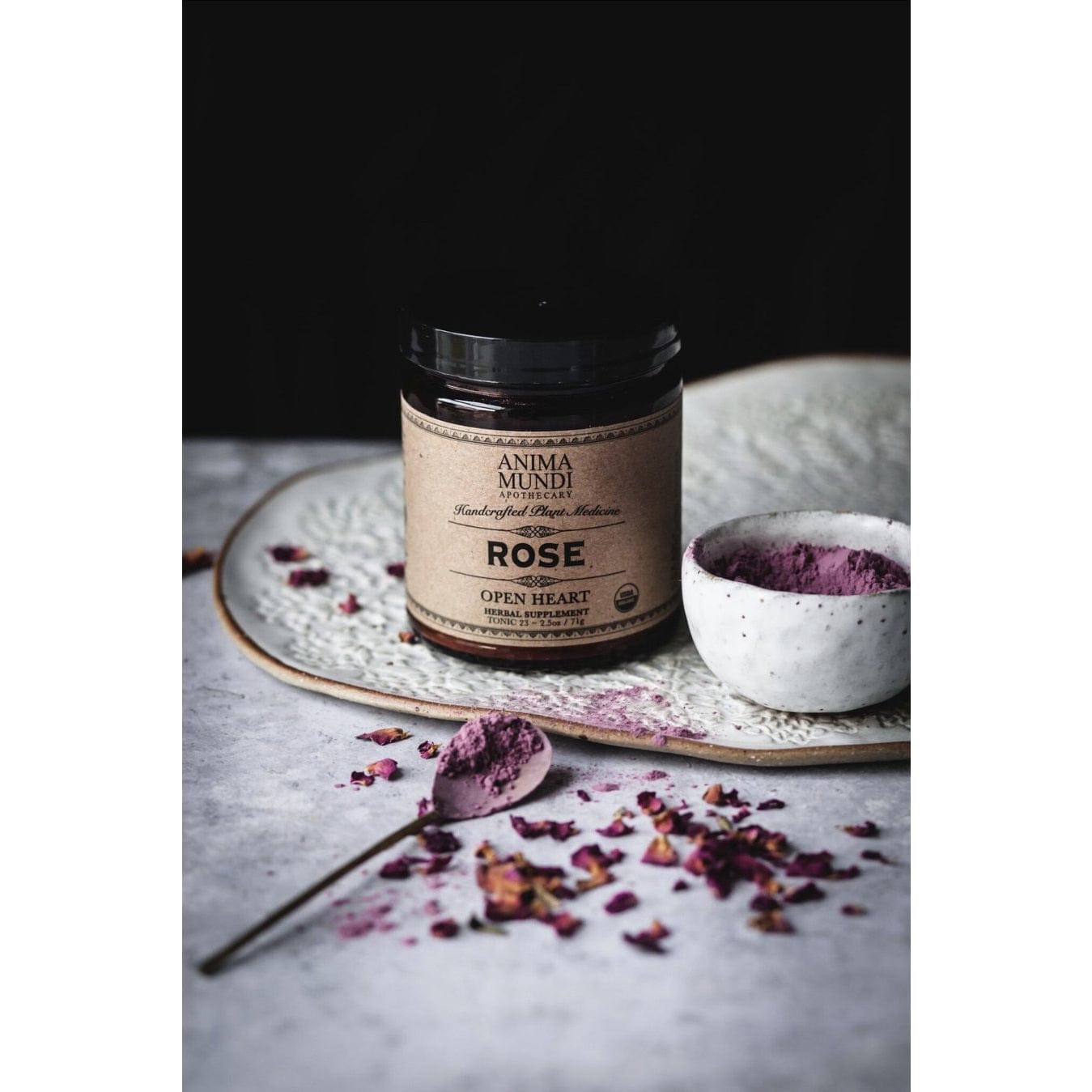 Rose Petal Powder  Ayurvedic Supplement Promotes a Healthy