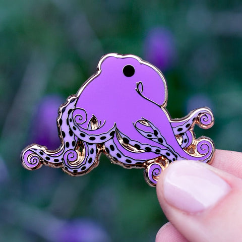 Botanical Bright Octopus Enamel Pin