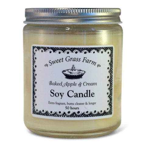 Noted Baked Apples & Cream Soy Candle