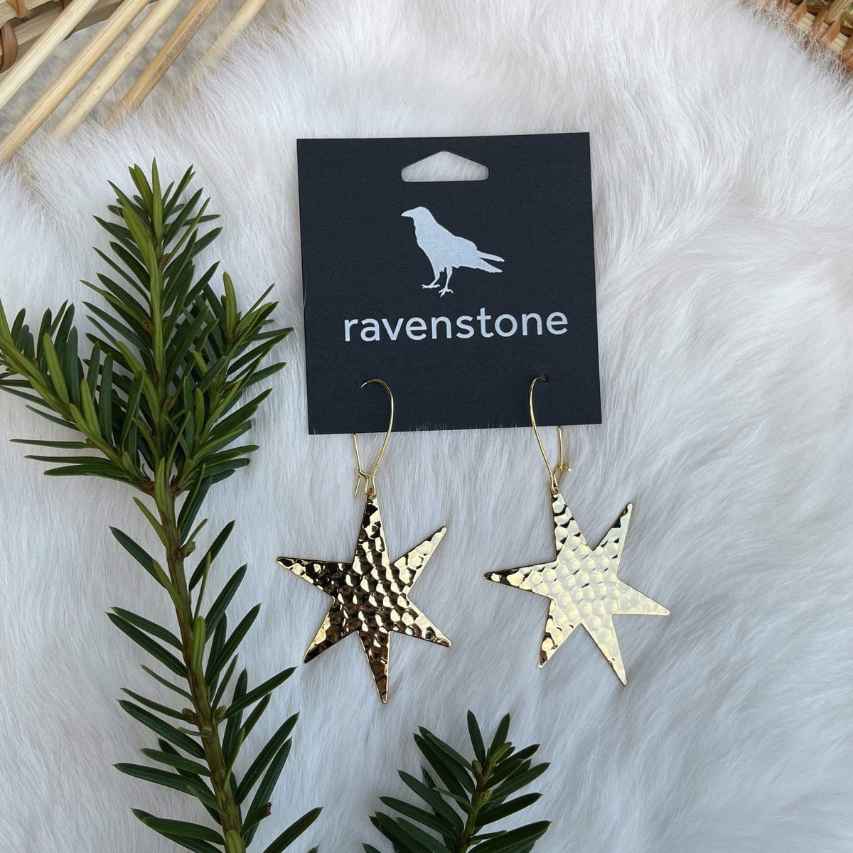 Ravenstone The Golden Star Earrings