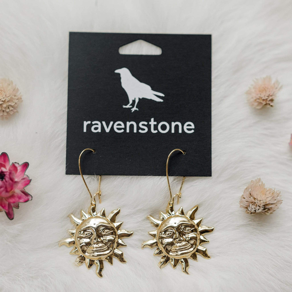 Ravenstone The Little Golden Sun Earrings