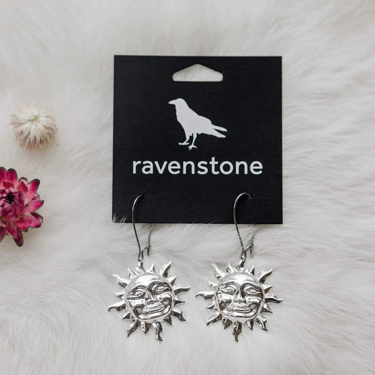 ravenstone The Little Silver Sun Earrings