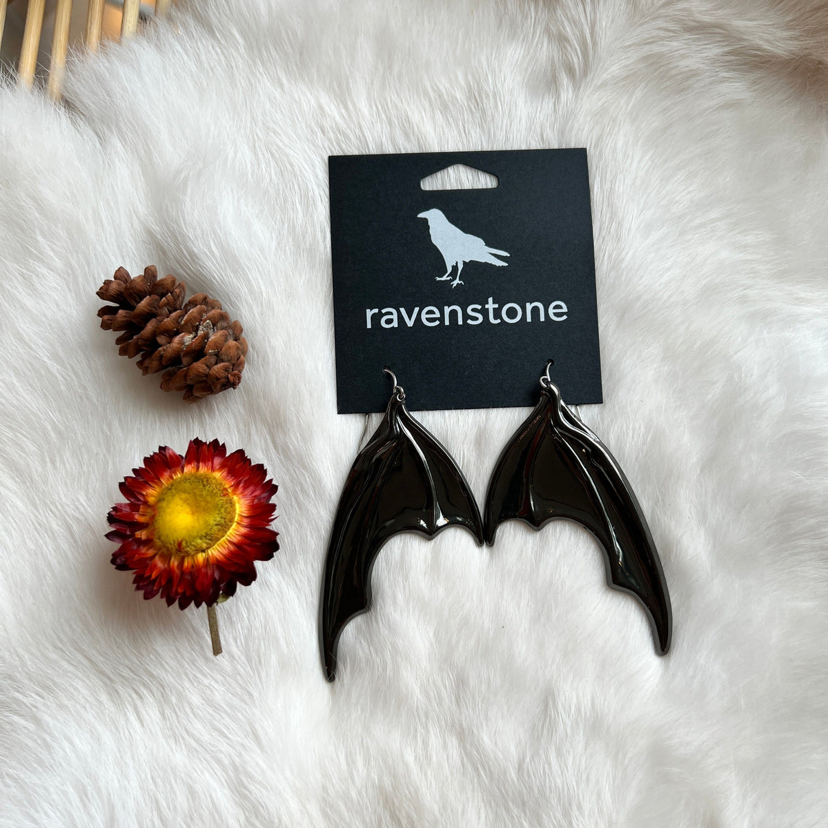Ravenstone The Midnight Wing Earrings