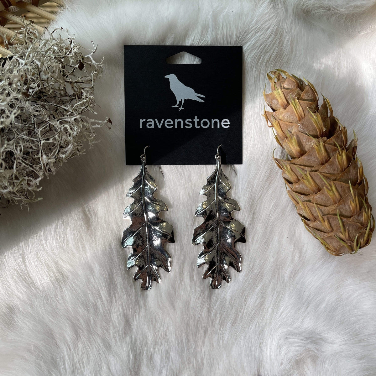 Ravenstone The Silver Fall Forever Earrings