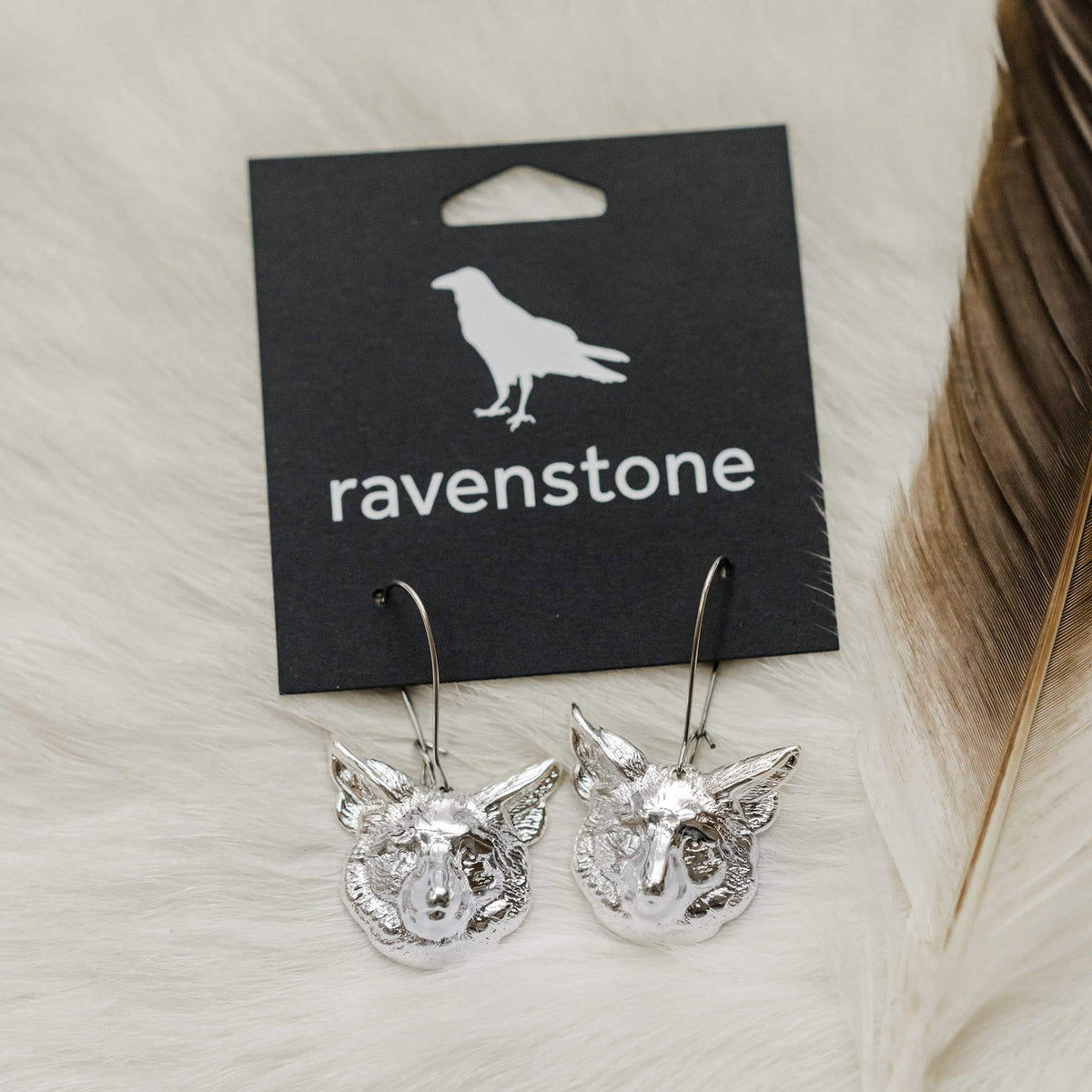 ravenstone The Silver Fox Earrings