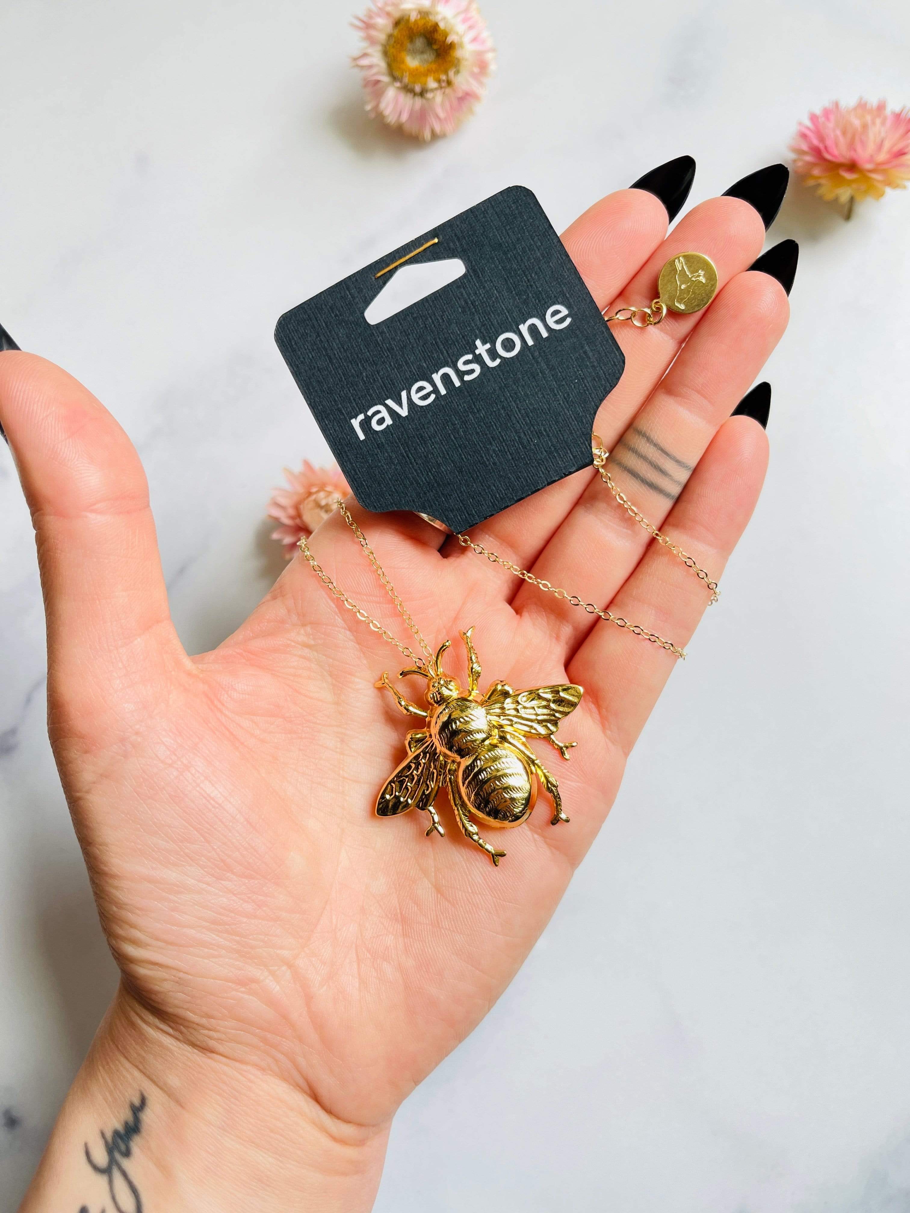 Honeycomb Necklace Bee Jewellery gold Necklace Bumblebee Pendant Christmas  gift | eBay