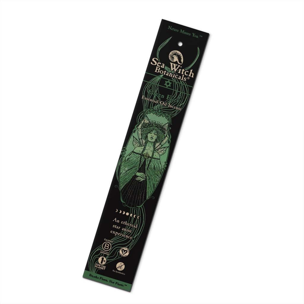 Sea Witch Botanicals Sea Witch Botanicals All-Natural Incense: Green Fairy - with Star Anise Essential Oil