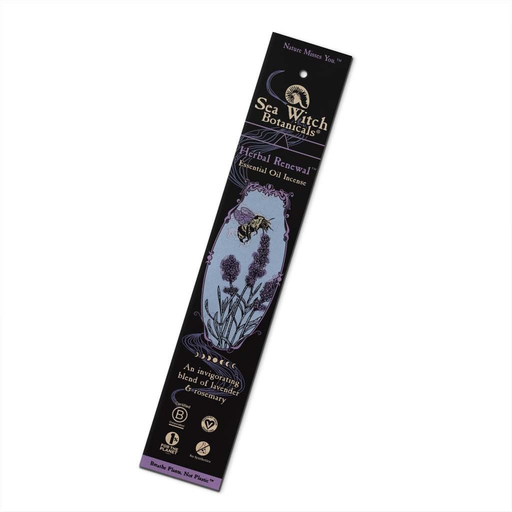 Sea Witch Botanicals Sea Witch Botanicals All-Natural Incense: Herbal Renewal - with Lavender &amp; Rosemary Essential Oil