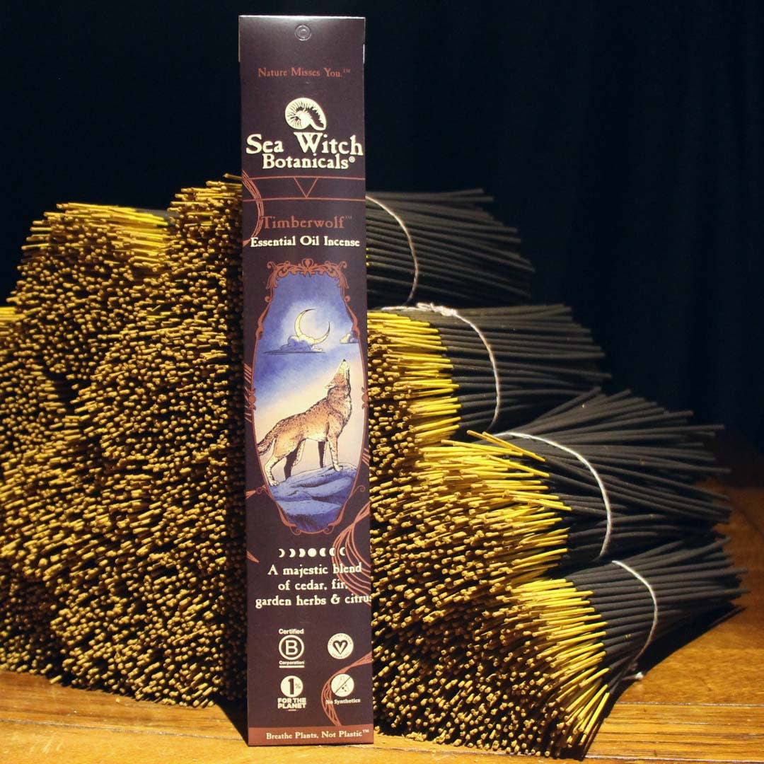 Sea Witch Botanicals Sea Witch Botanicals All-Natural Incense: Timberwolf - with Cedarwood Essential Oil